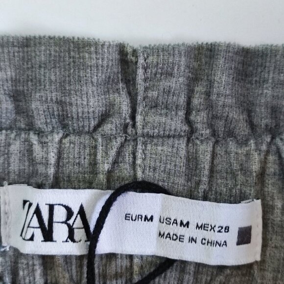 Zara pants women's size M grey leisure lightweight - Picture 5 of 14
